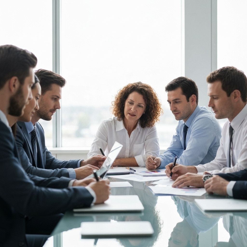 Équipe en train de discuter d'un projet